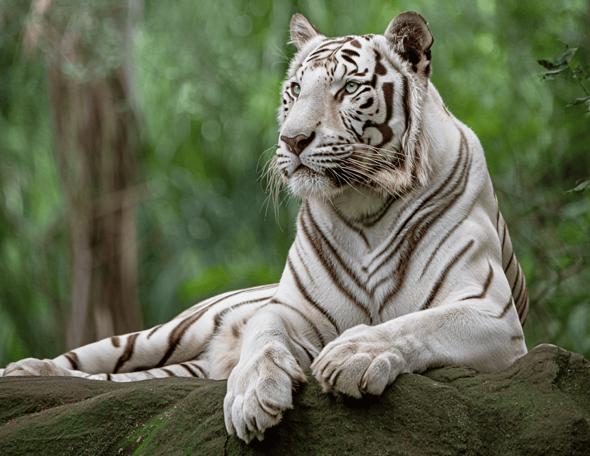 Tigre blanc – Zoo de Pont-de-Scorff